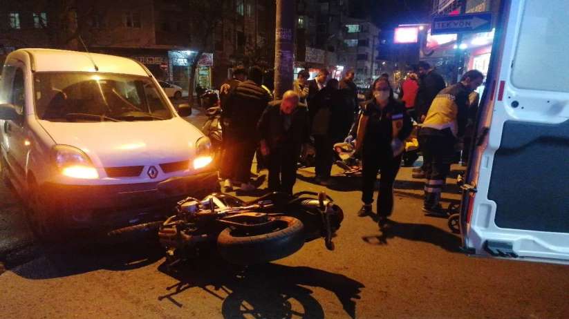 Kocaeli'de yeni yılla birlikte kazalar peş peşe geldi: Motosiklet sürücüsü böyle
