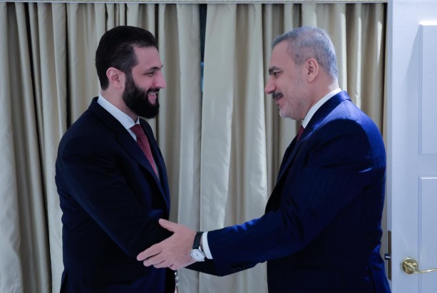 Dışişleri Bakanı Hakan Fidan Suriye Cumhurbaşkanı Ahmed Şara ile görüştü