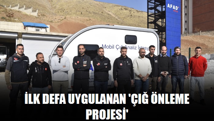 Türkiye'de ilk defa uygulanan 'Çığ Önleme Projesi' Bitlis'te hayata geçirildi