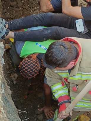 Hatay'da inşaat alanında göçük: 1 yaralı