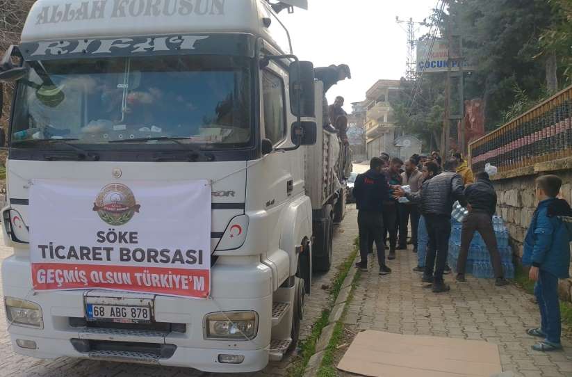 Söke Ticaret Borsas yardm tr Hatay'a ulat - Aydn haber