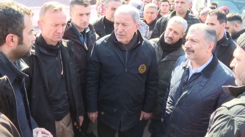 Milli Savunma Bakan Akar ve Salk Bakan Koca'dan Hatay kent merkezinde incele - Ankara haber
