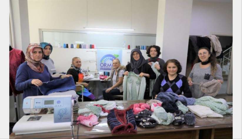 Ordulu kadn kursiyerler, depremzedeler için üretime geçti - Ordu haber