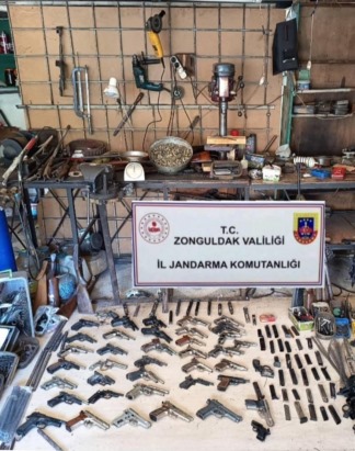 Zonguldak'ta silah kaçakçılığı operasyonunda 2 tutuklama