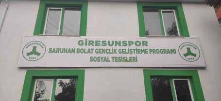 Giresunspor, altyap tesislerine Saruhan Bolat'n adn verdi