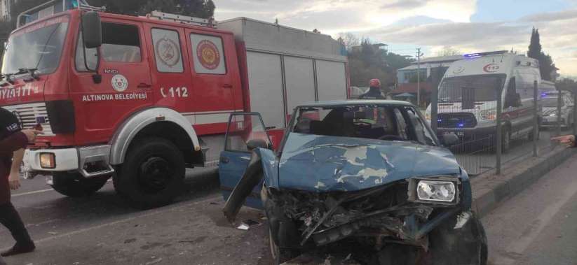 Yalova'da trafik kazası: 1 yaralı