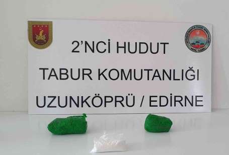 MSB: Edirne hudut hattnda bin 36 gram uyuturucu ele geçirildi