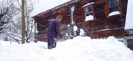 Sinop'un yüksek köylerinde kar 2 metreye yaklat