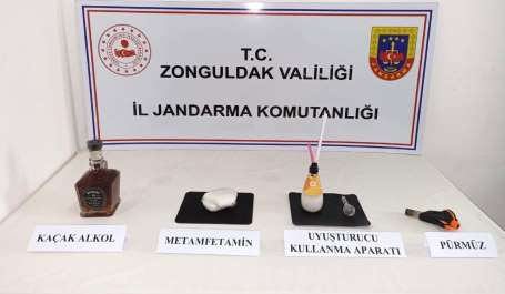 Zonguldak'ta uyuturucu madde ve kaçak alkol ele geçirildi: 1 tutuklu
