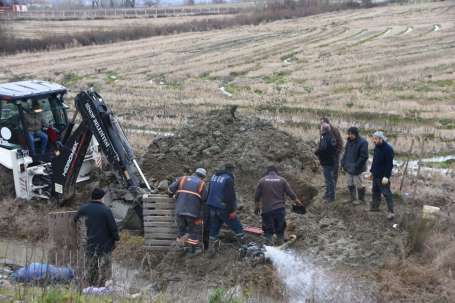 Sinop'ta planl kesilen su için çalma balatld
