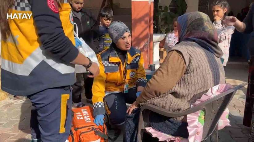 Hatay'da evde salk hizmetleri depreme ramen kesintisiz devam ediyor - Ankara haber