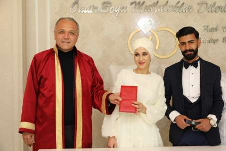 Kahramanmaral depremzede gençlerin nikah Amasya'da kyld