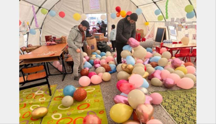 Depremzede çocuklarn yüzünde bir tebessüm olmak için Trabzon'dan geldiler - Kahramanmara haber