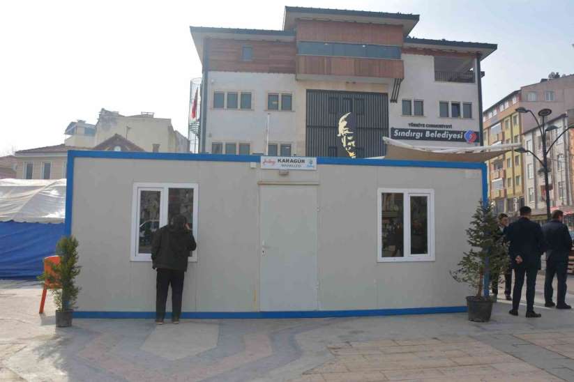 Hatay için üretilen örnek konteyner Sndrg'ya getirildi - Balkesir haber