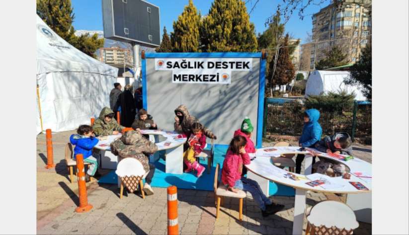 Samsun Büyükehir Belediyesi afet bölgesinde Çocuk Oyun Evi kurdu - Kahramanmara haber