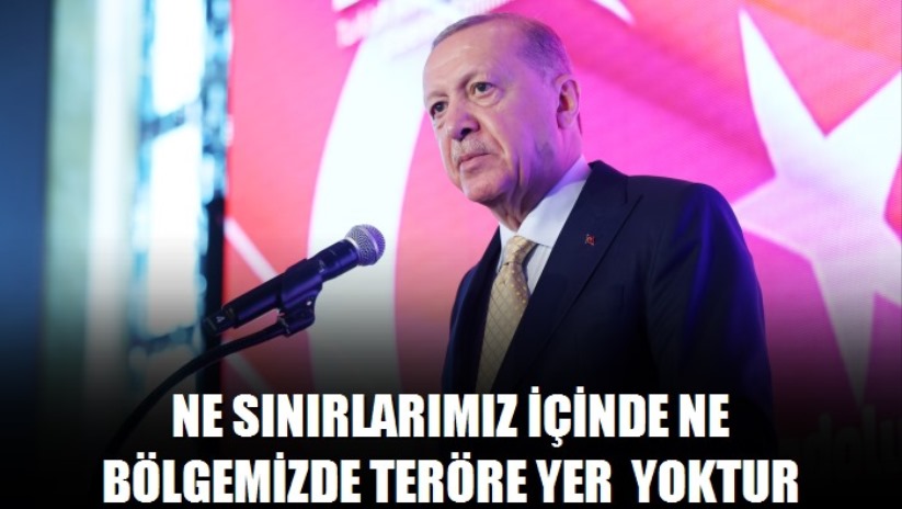 Cumhurbaşkanı Erdoğan: Ne sınırlarımız içinde ne bölgemizde teröre tahammülümüz yoktur