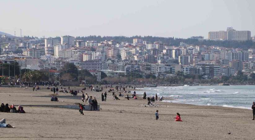 Scaklklarn 12 derece birden yükseldii Samsun'da sahil ve parklar enlendi - Samsun haber