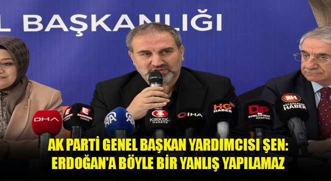 AK Parti Genel Başkan Yardımcısı Şen: Erdoğan'a böyle bir yanlış yapılamaz