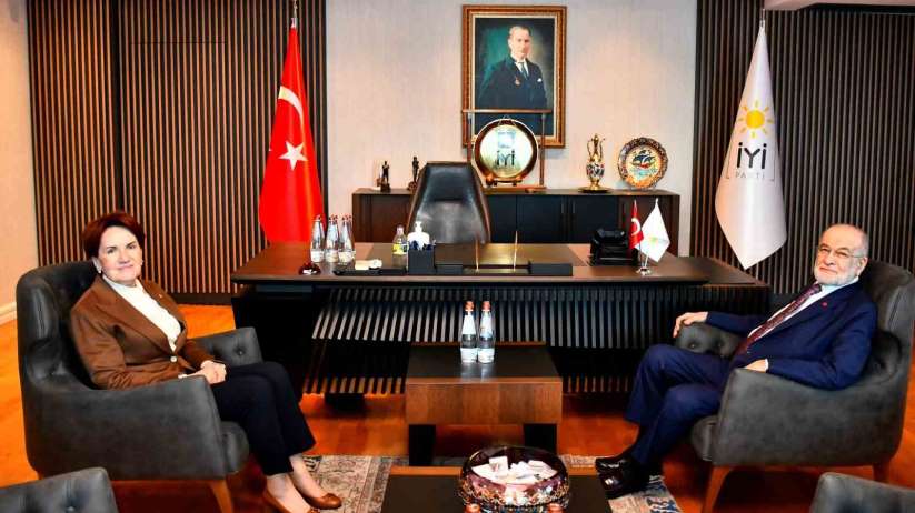 Y Parti lideri Akener, Saadet Partisi lideri Karamollaolu'yla bir araya geld - Ankara haber