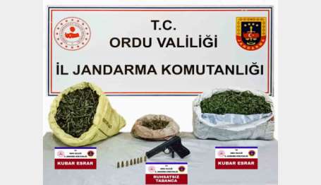 Ordu'da uyuturucu ticareti yapan 1 kii tutukland