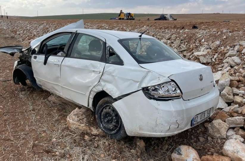 Karaman'da trafik kazası: 2 ölü, 1 yaralı