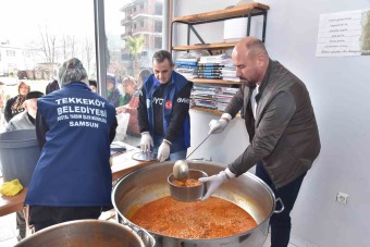 Tekkeköy'den Ramazan sofralarna scak yemek